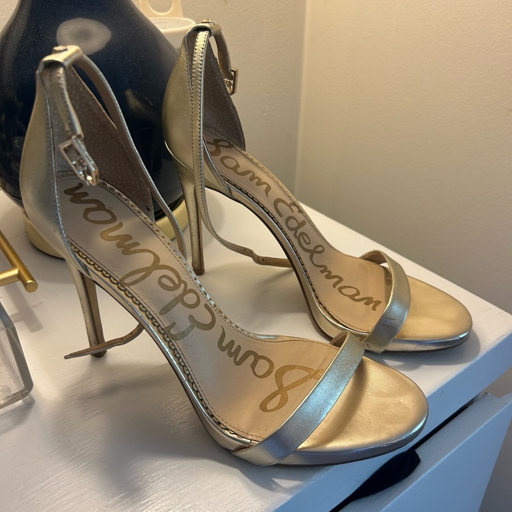 Sam Edelman Gold Women's Heels Size 9
